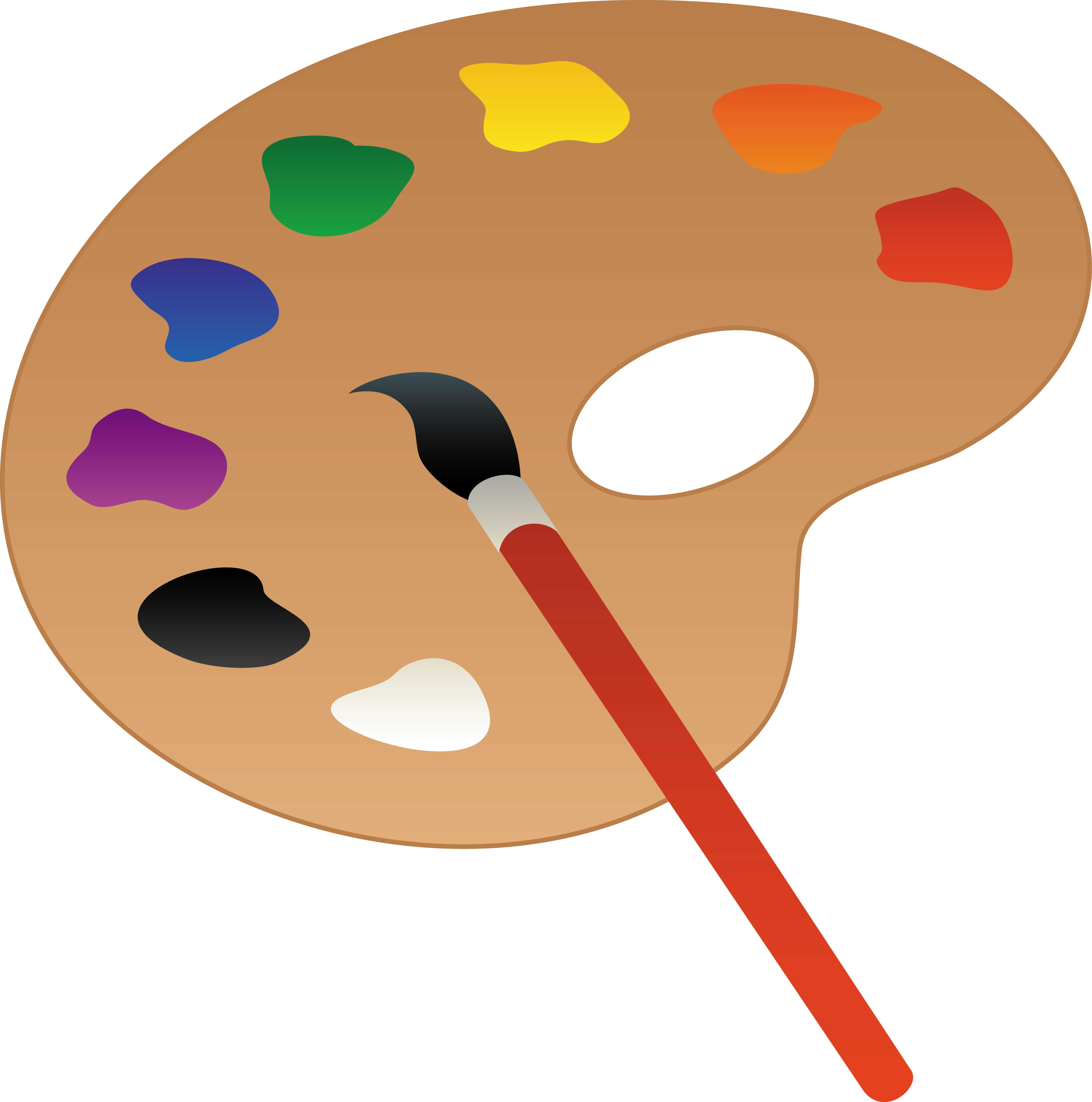 - Paint Palette Clipart - Paint Palette Clipart