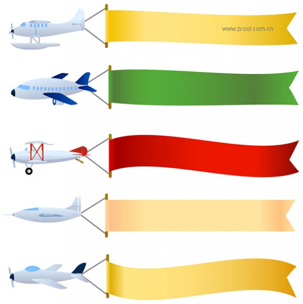 76 Airplane With Banner Clipart Clipartlook