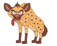 angry looking hyena cartoon s - Woodland Animal Clipart angry looking hyena cartoon s - Woodland Animal Clipart