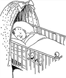 baby crib with sleeping baby - Baby Crib Clipart baby crib with sleeping baby - Baby Crib Clipart