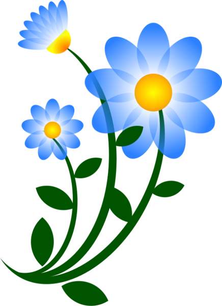 blue flower clipart look at clip art images clipartlook