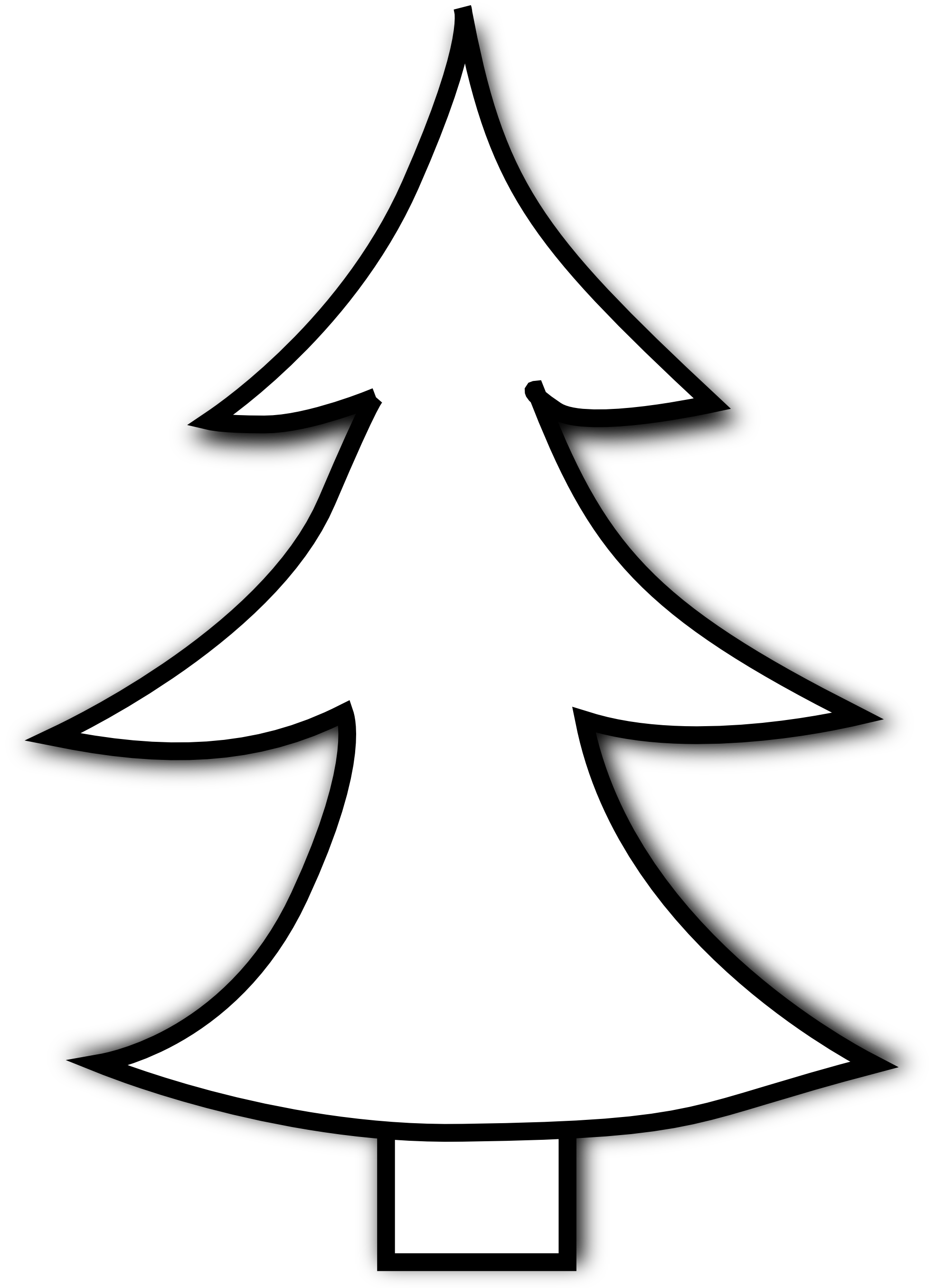 Christmas Tree Clip Art Black - Christmas Tree Clip Art Black And White Christmas Tree Clip Art Black - Christmas Tree Clip Art Black And White