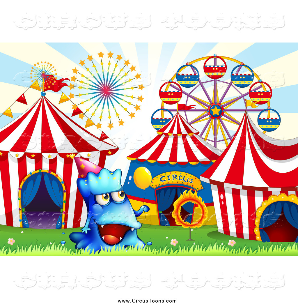 Circus clipart of a blue mons - Carnival Clipart Circus clipart of a blue mons - Carnival Clipart
