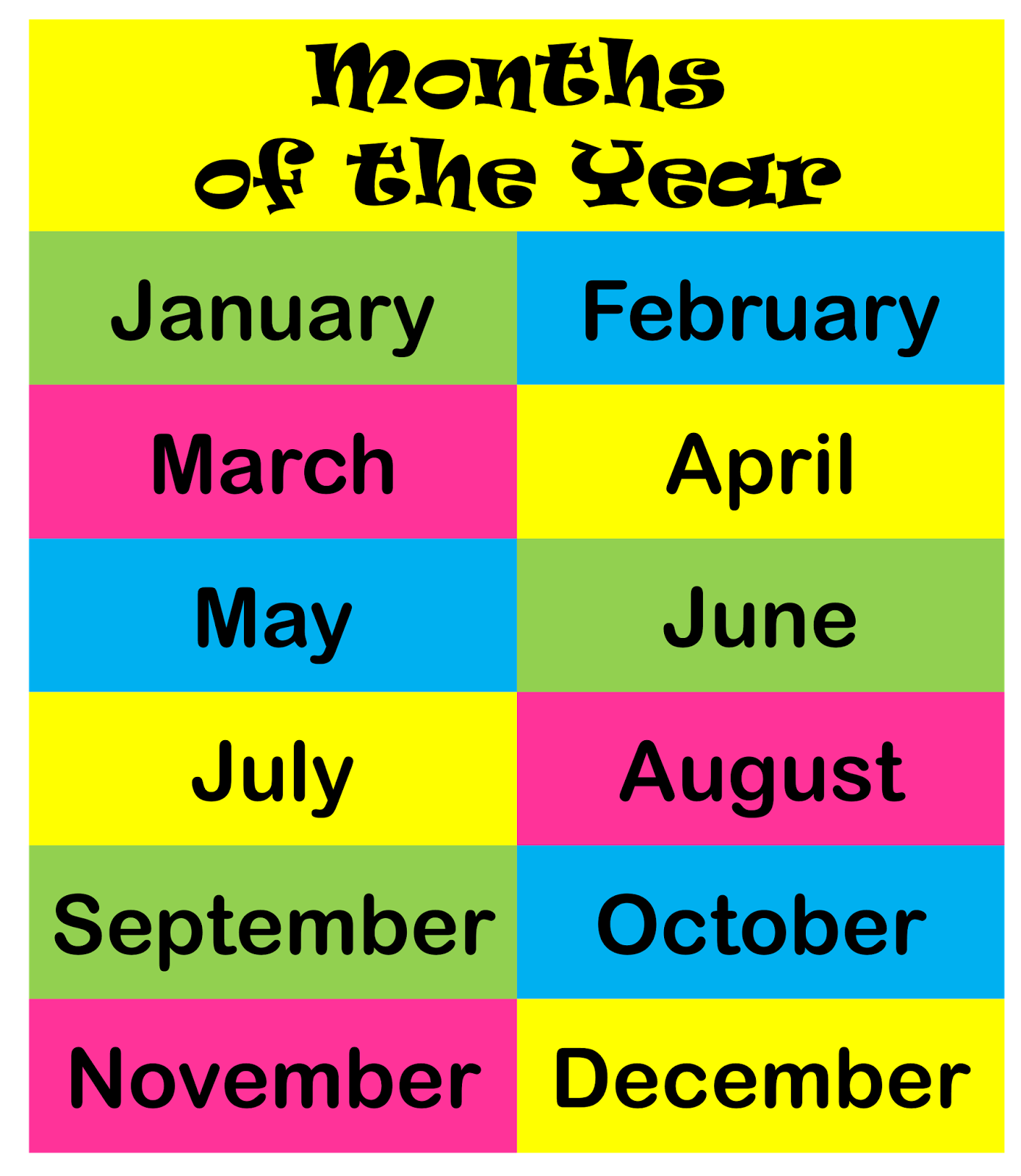 Months Of The Year Clipart Look At Clip Art Images ClipartLook
