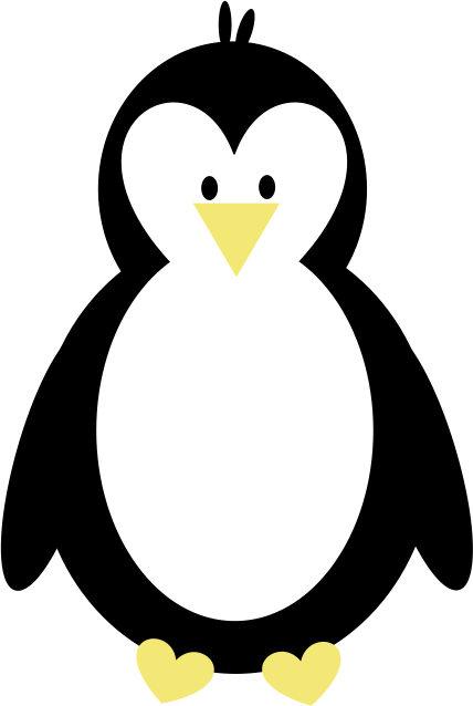 Covered In Glitter And Glue P - Clip Art Penguin Covered In Glitter And Glue P - Clip Art Penguin