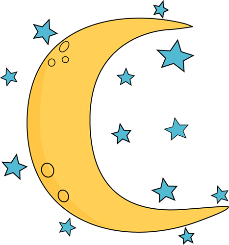 Crescent Moon and Stars Clip - Moon Clip Art Crescent Moon and Stars Clip - Moon Clip Art