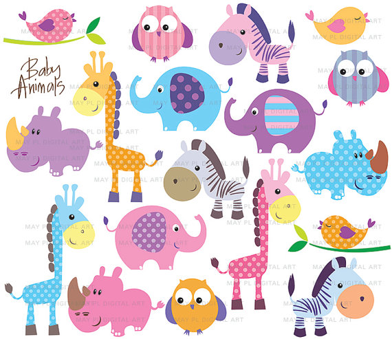 Cute Animal Clip Art Baby Saf - Cute Clipart Animals Cute Animal Clip Art Baby Saf - Cute Clipart Animals