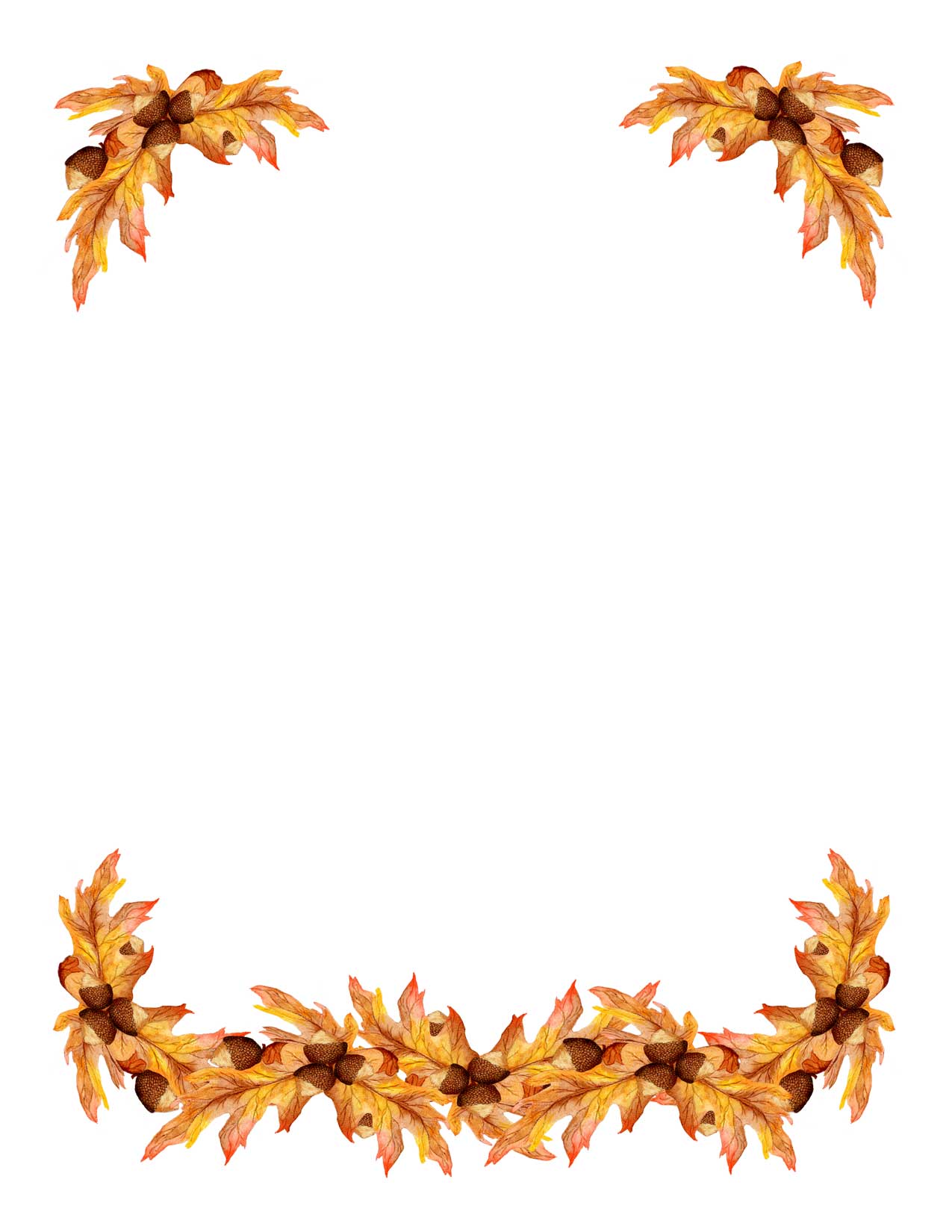 80 fall leaves border clip art clipartlook free fall border templates