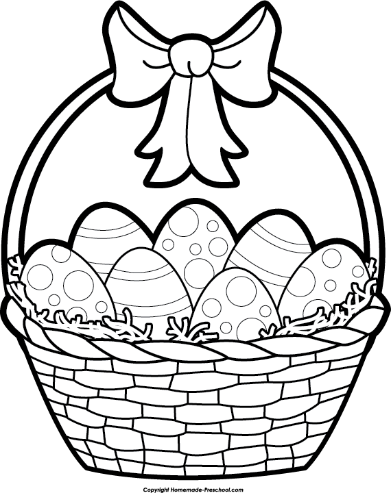 Easter Basket Clipart Black a - Easter Basket Clip Art Easter Basket Clipart Black a - Easter Basket Clip Art