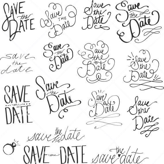 34 save the date clipart free clipartlook