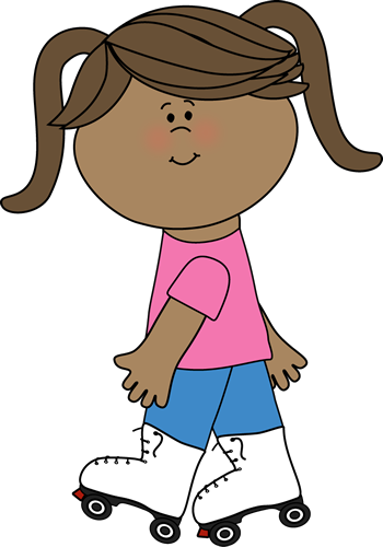 Girl Roller Skating - Roller Skate Clipart Girl Roller Skating - Roller Skate Clipart