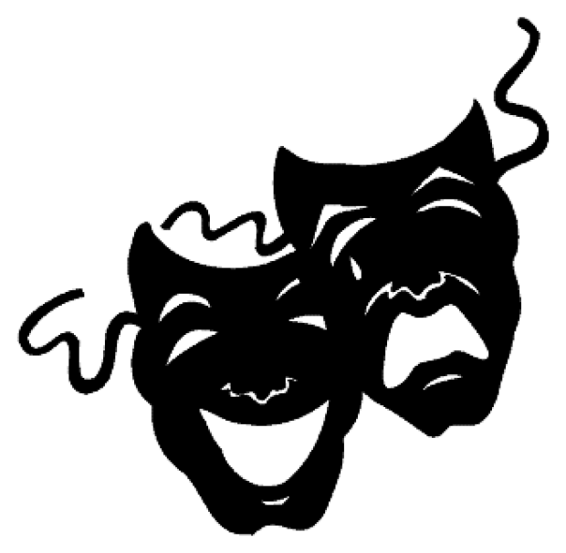 Movie Theater Building Clipar - Drama Masks Clipart Movie Theater Building Clipar - Drama Masks Clipart