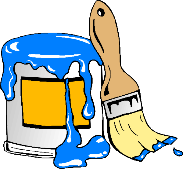 Paint Can Brush Clip Art - Paint Can Clipart Paint Can Brush Clip Art - Paint Can Clipart