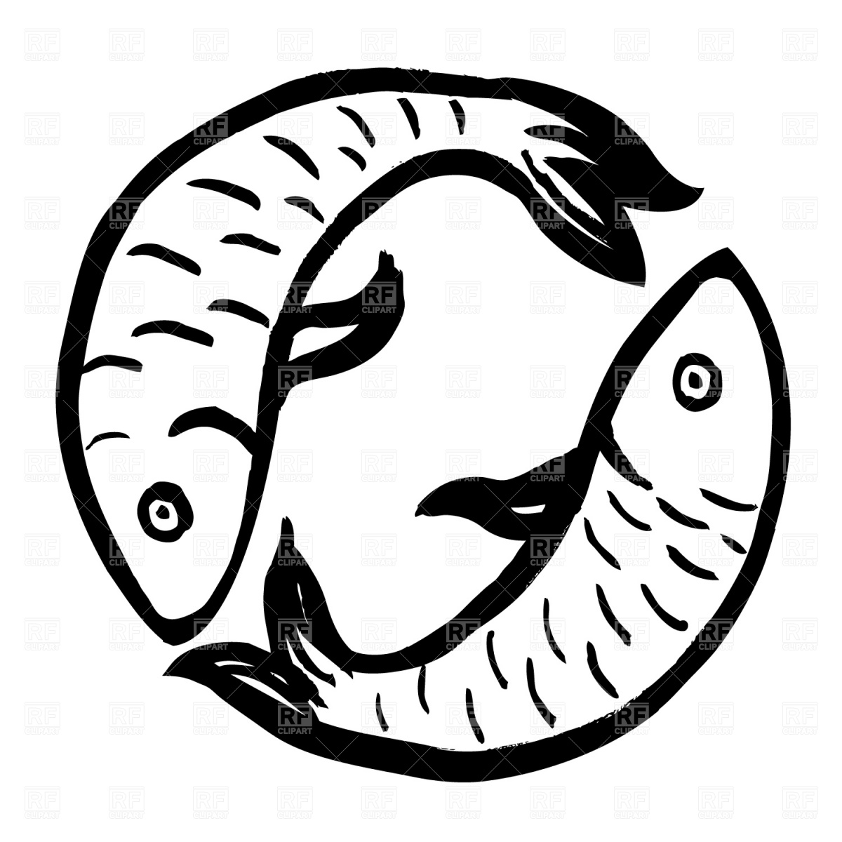 Pisces Royalty Free Vector Cl - Pisces Clipart Pisces Royalty Free Vector Cl - Pisces Clipart