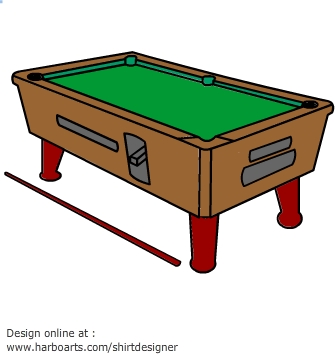 Pool table - Vector Graphic - Pool Table Clipart Pool table - Vector Graphic - Pool Table Clipart