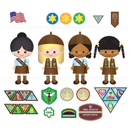 28+ Girl Scout Brownie Clip Art ClipartLook