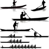 Rowing silhouettes collection - Rowing Clipart Rowing silhouettes collection - Rowing Clipart