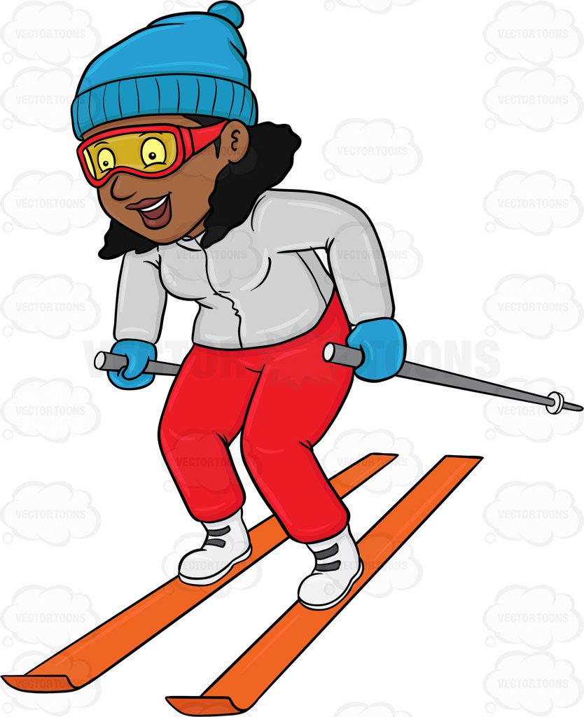 97+ Skiing Clipart ClipartLook