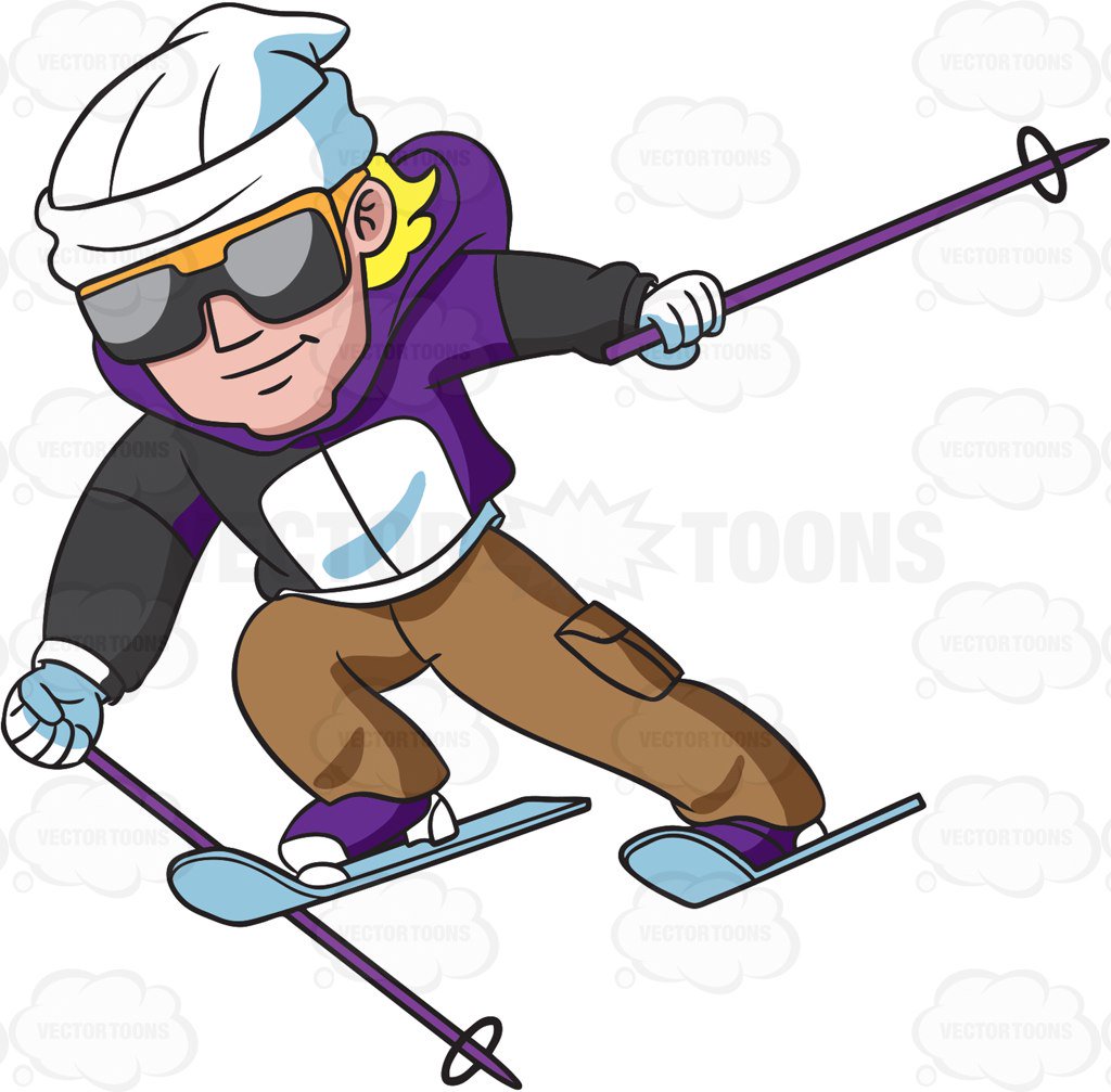 97+ Skiing Clipart ClipartLook