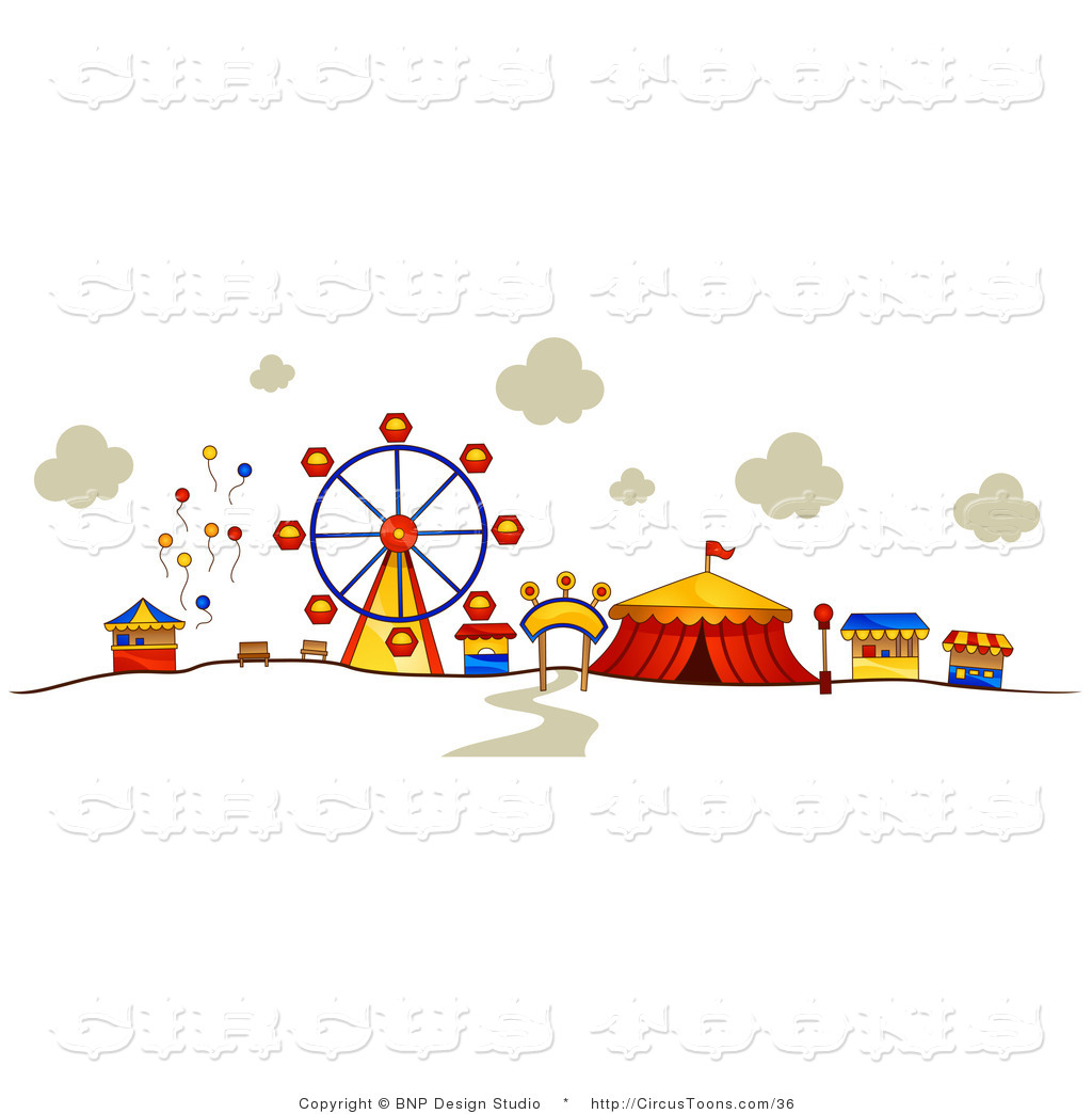 Stands At A Carnival Circus C - Carnival Clipart Stands At A Carnival Circus C - Carnival Clipart