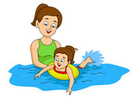 Summer Sports Kid With Airtub - Clip Art Swimming Summer Sports Kid With Airtub - Clip Art Swimming