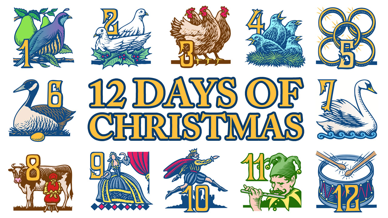 The Song The Twelve Days Of . - 12 Days Of Christmas Clipart The Song The Twelve Days Of . - 12 Days Of Christmas Clipart