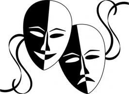 Theatre masks santa clipart - - Drama Masks Clipart Theatre masks santa clipart - - Drama Masks Clipart