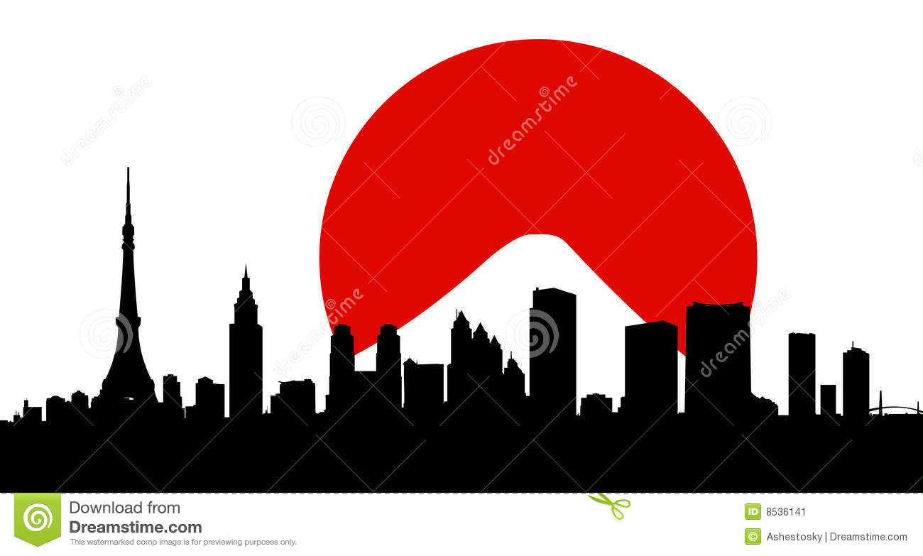 Tokyo city skyline vector wit - Tokyo Clipart Tokyo city skyline vector wit - Tokyo Clipart