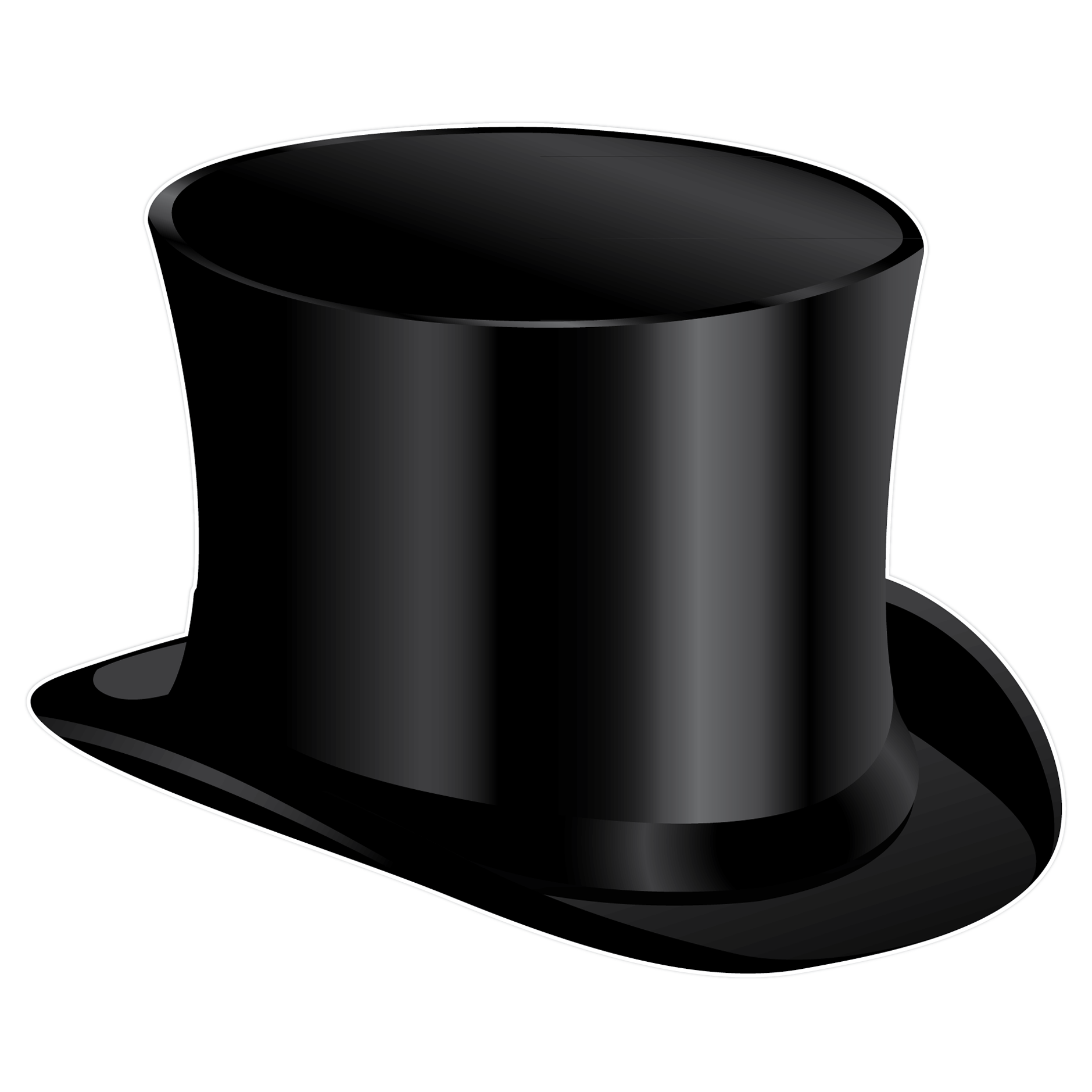45 top hat clip art clipartlook