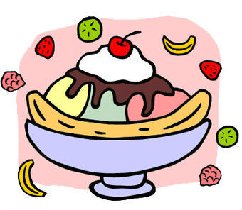Ice Cream Sundae Clip Art--1