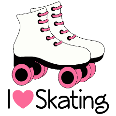 Roller Skating Clipart Free .