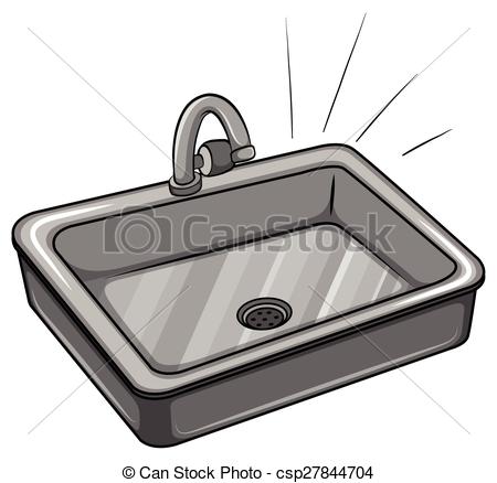 ... A Kitchen Sink On A White Background-... A kitchen sink on a white background-1
