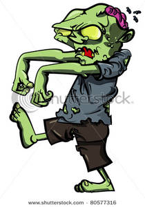 A Zombie Walking With An .-A Zombie Walking with an .-1