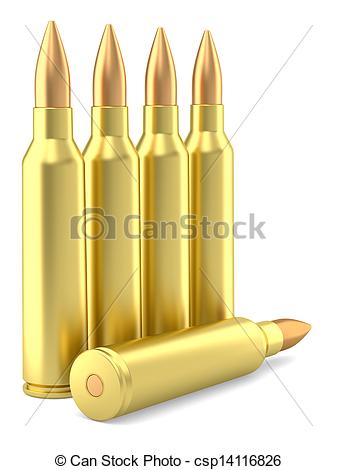 Ammunition Clipart: Large Caliber Rifle -Ammunition clipart: Large caliber rifle ammunition-5