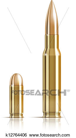 Clip Art - Ammunition Bullets On White. -Clip Art - Ammunition bullets on white. Fotosearch - Search Clipart,  Illustration Posters,-13