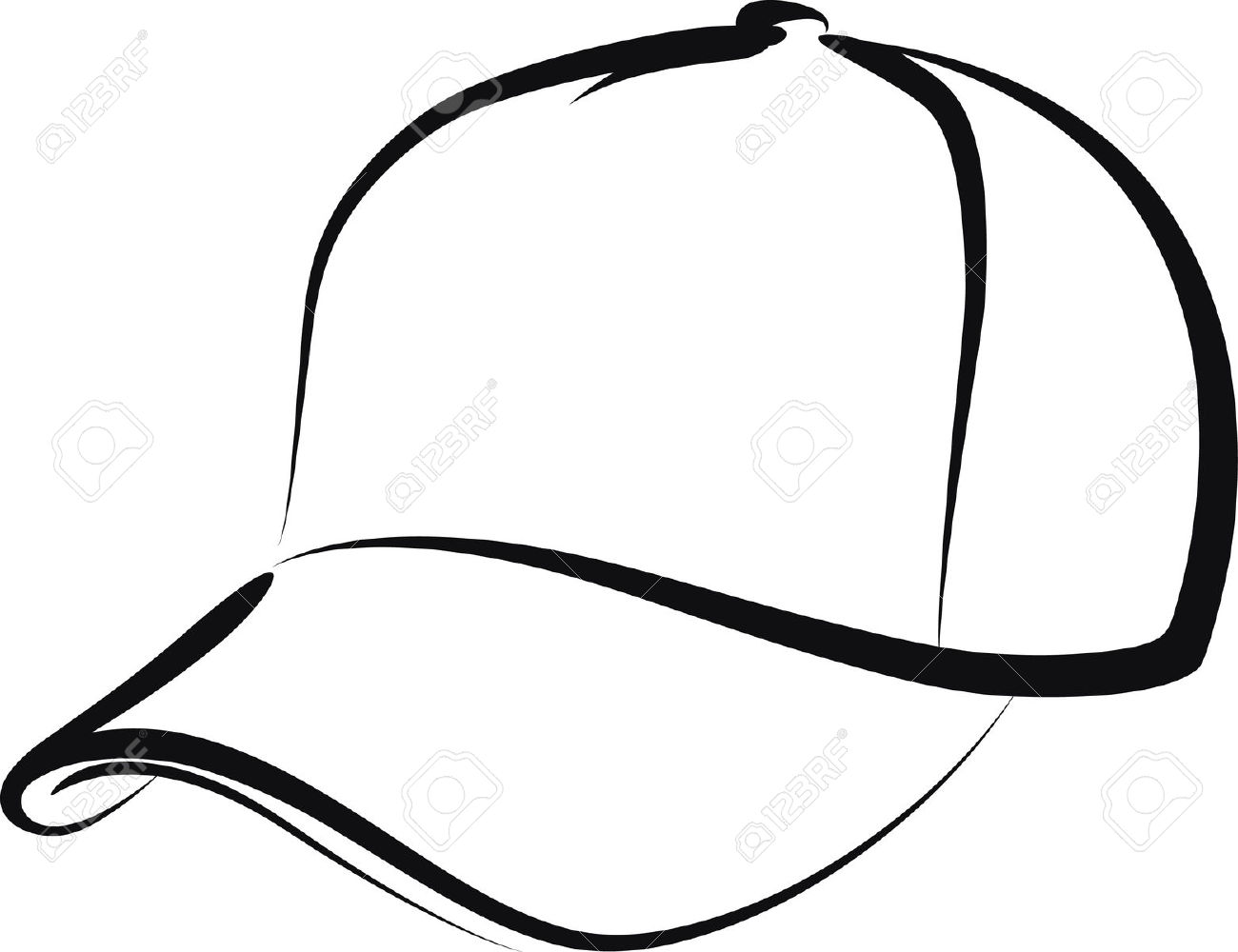 Baseball hat image of basebal