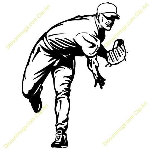 Baseball Pitcher Clip Art