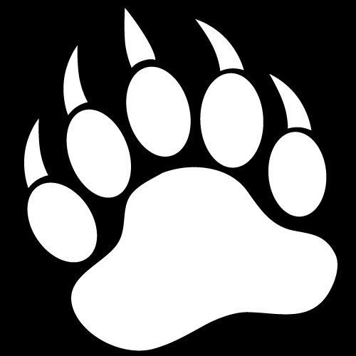 Bear Paw Clipart Black And White-bear paw clipart black and white-1