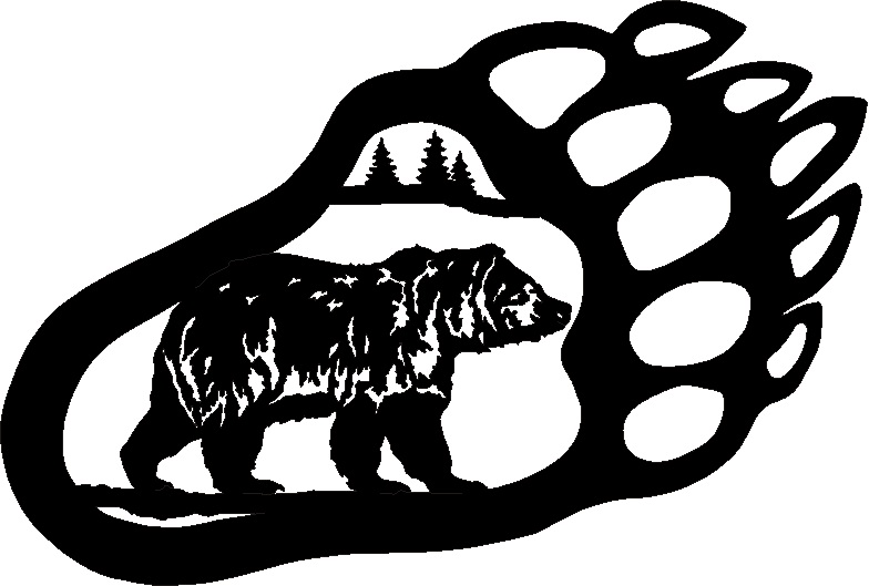 Bear Paw Drawing Clipart-Bear Paw Drawing Clipart-4