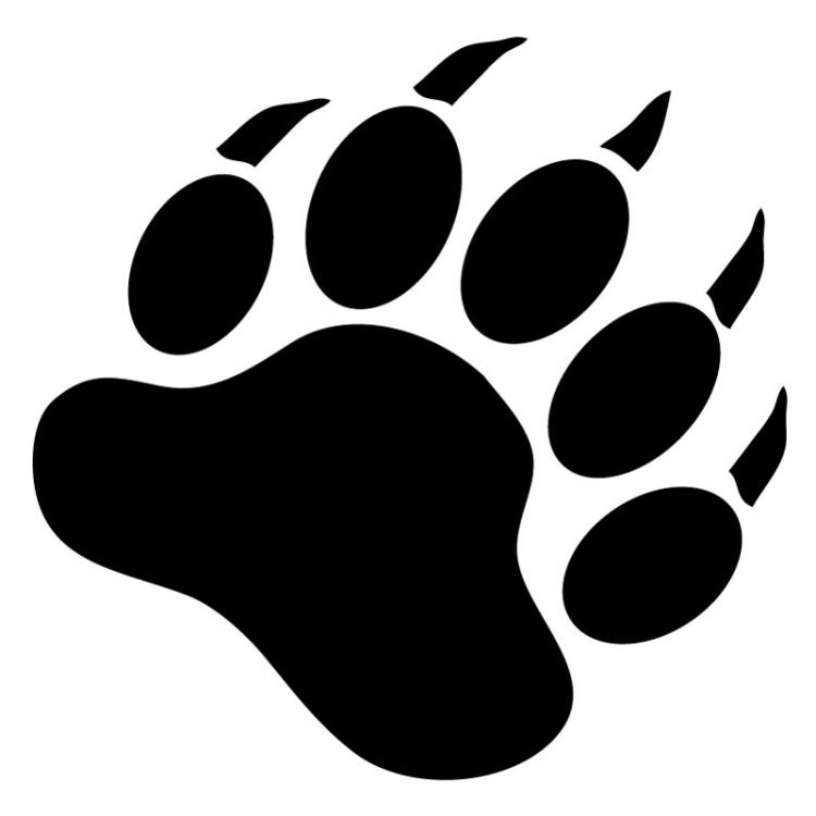 Bear Paw Stencil Free Download Clip Art -Bear paw stencil free download clip art on-8