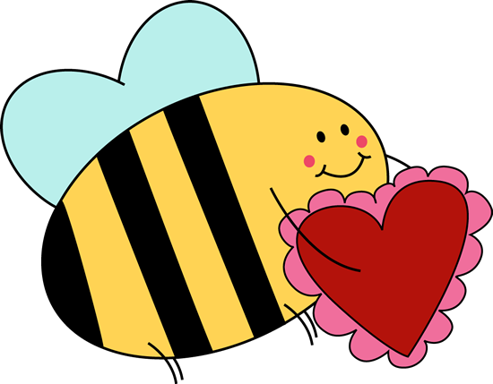 Bee Carrying Valentine Heart-Bee Carrying Valentine Heart-1