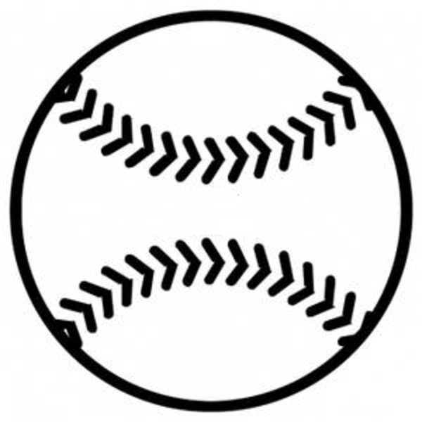 baseball clipart black and .