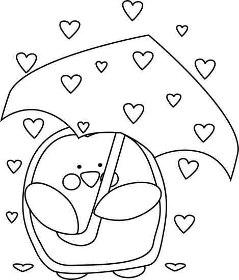 Black And White Raining Valentineu0026#3-Black and White Raining Valentineu0026#39;s Day Hearts-2