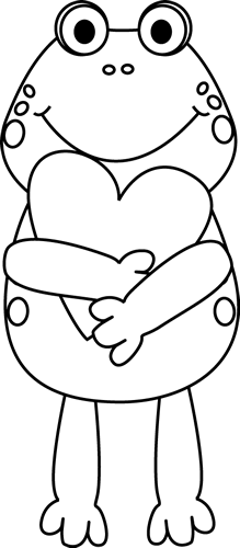 Black And White Valentine Frog-Black and White Valentine Frog-8
