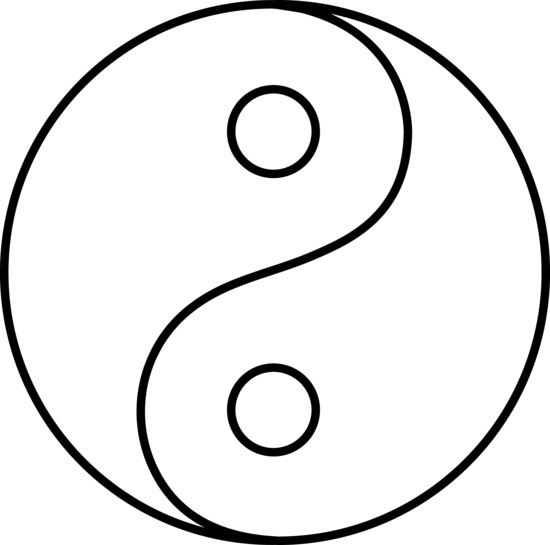 Blank Yin Yang Line Art-Blank Yin Yang Line Art-4