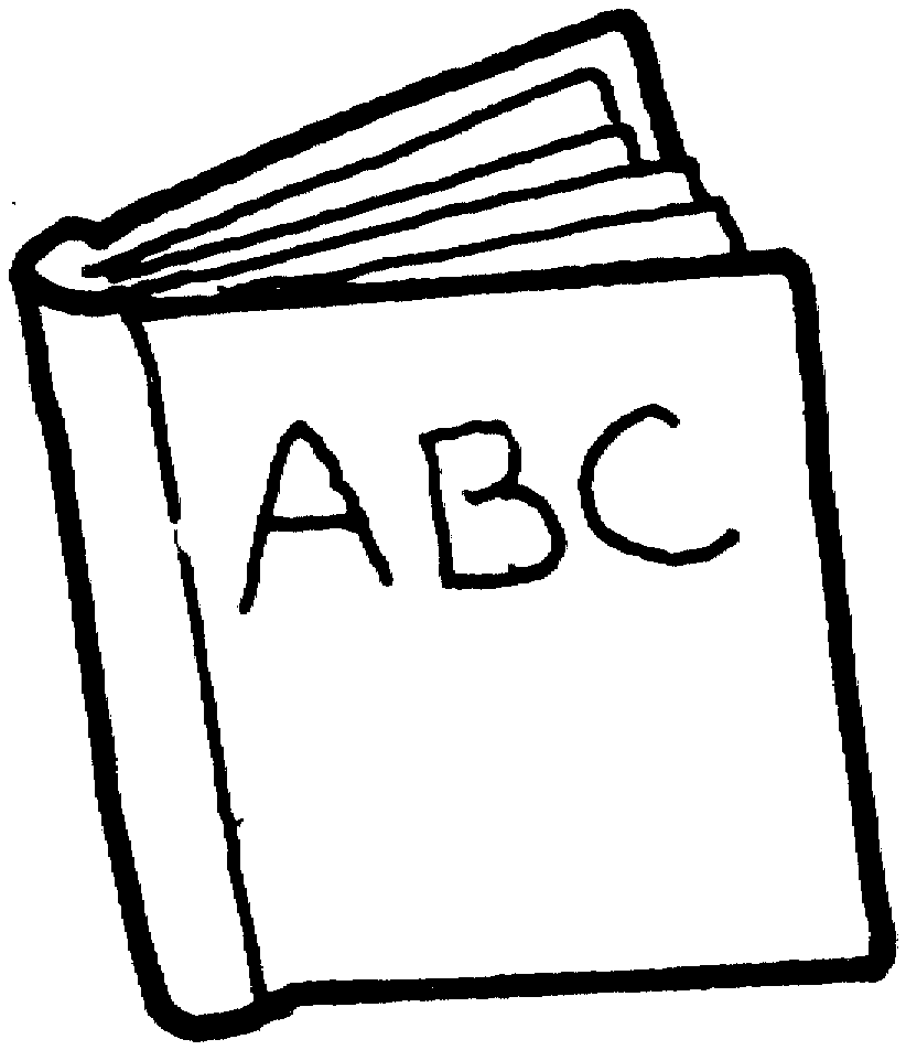 Book Clipart Black And White-book clipart black and white-1