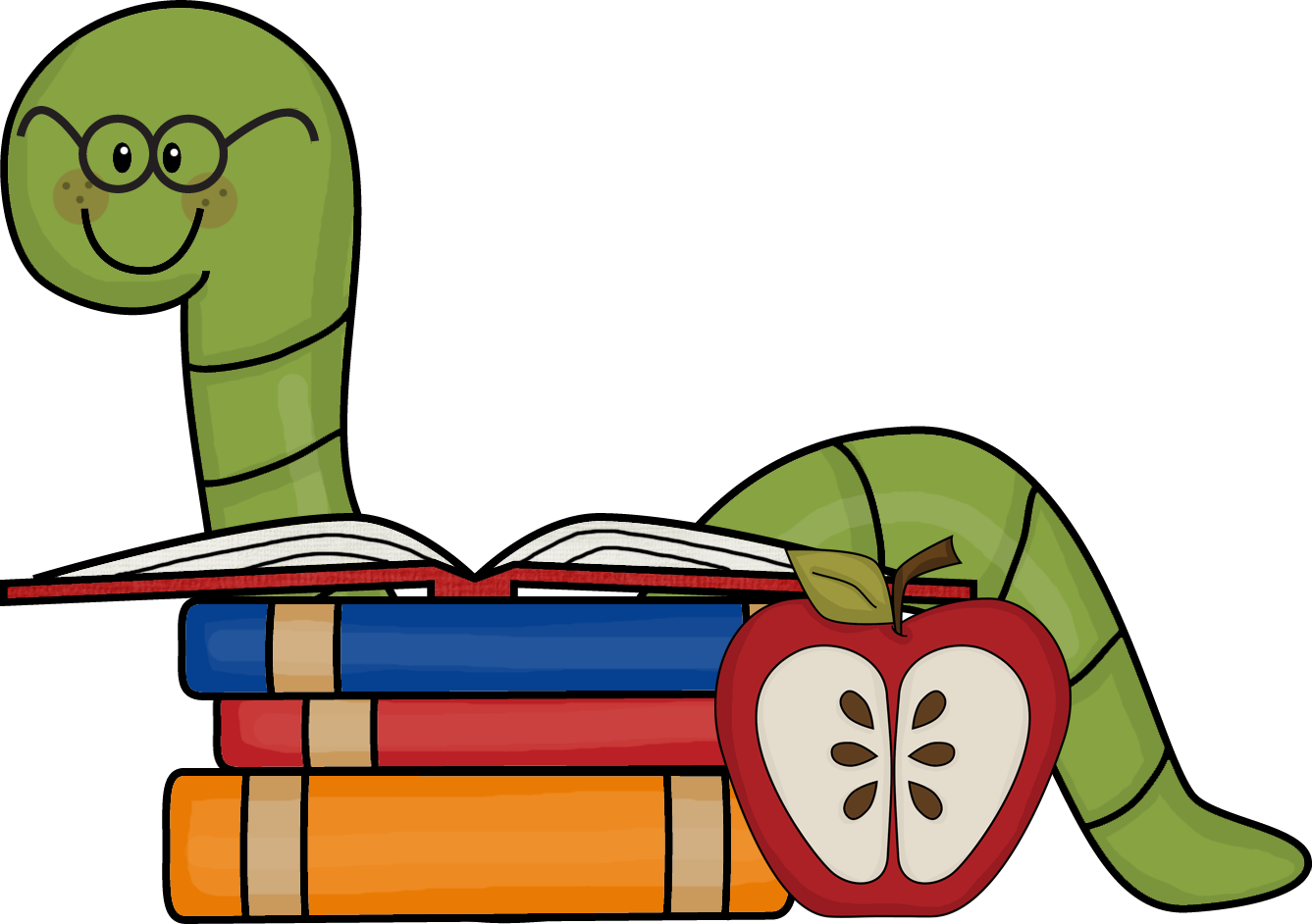Book Worm Clip Art-book worm clip art-2