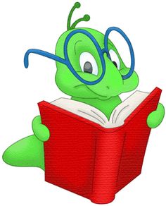 Bookworm Clipart .-Bookworm Clipart .-12