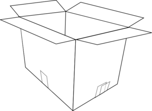 Box Clipart Black And White - .-Box Clipart Black And White - .-8