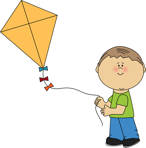 Boy Flying A Kite-Boy Flying a Kite-0